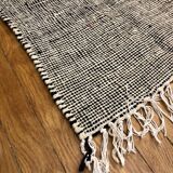 Carpet kilim zanafi black and white100x114cm