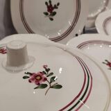 Old service 16 pieces Sarreguemines model ARMELLE