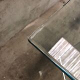 Post modern tempered glass table circa 1980