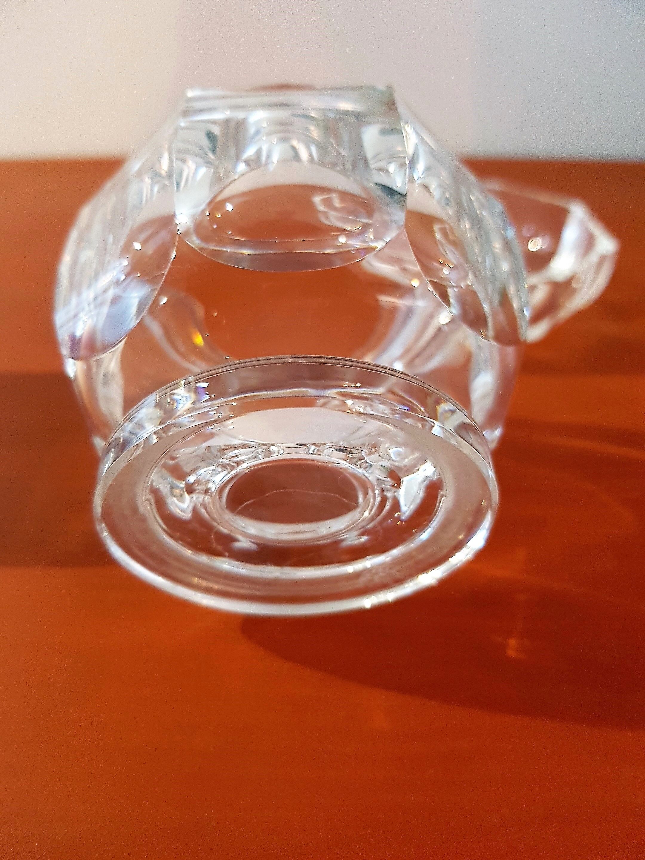 Ensemble de deux flacons ou pots en cristal Baccarat
