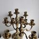 Paire de chandeliers en bronze doré
