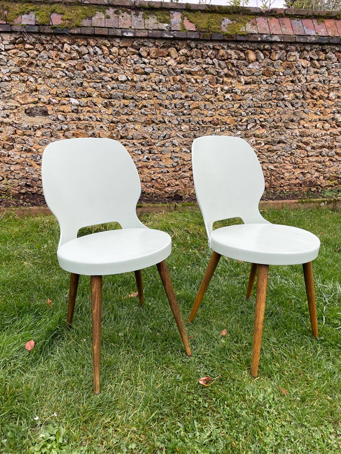 Pair of vintage Baumann bistro chairs from the 1960s
