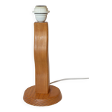 Pied de lampe de forme organique en pin, Années 80