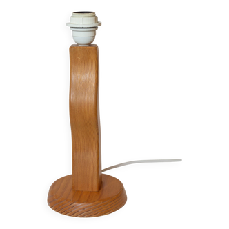 Organically shaped pine lamp base, 1980s