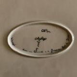 Dish signed Arsberg, "Le Buffon" after a Manufacture Royale de Sèvres model