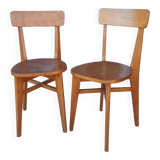 Pair of 1950s bistro chairs