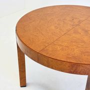 Table à manger ronde en bois de noyer vintage par Grange