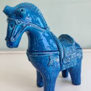 Bitossi Rimini Bleu 32cm cheval de Troie