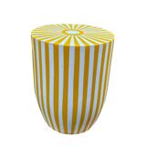 Striped side table or stool