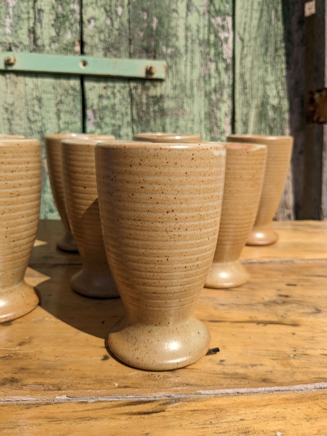Mazagrans cups in artisanal stoneware by 4