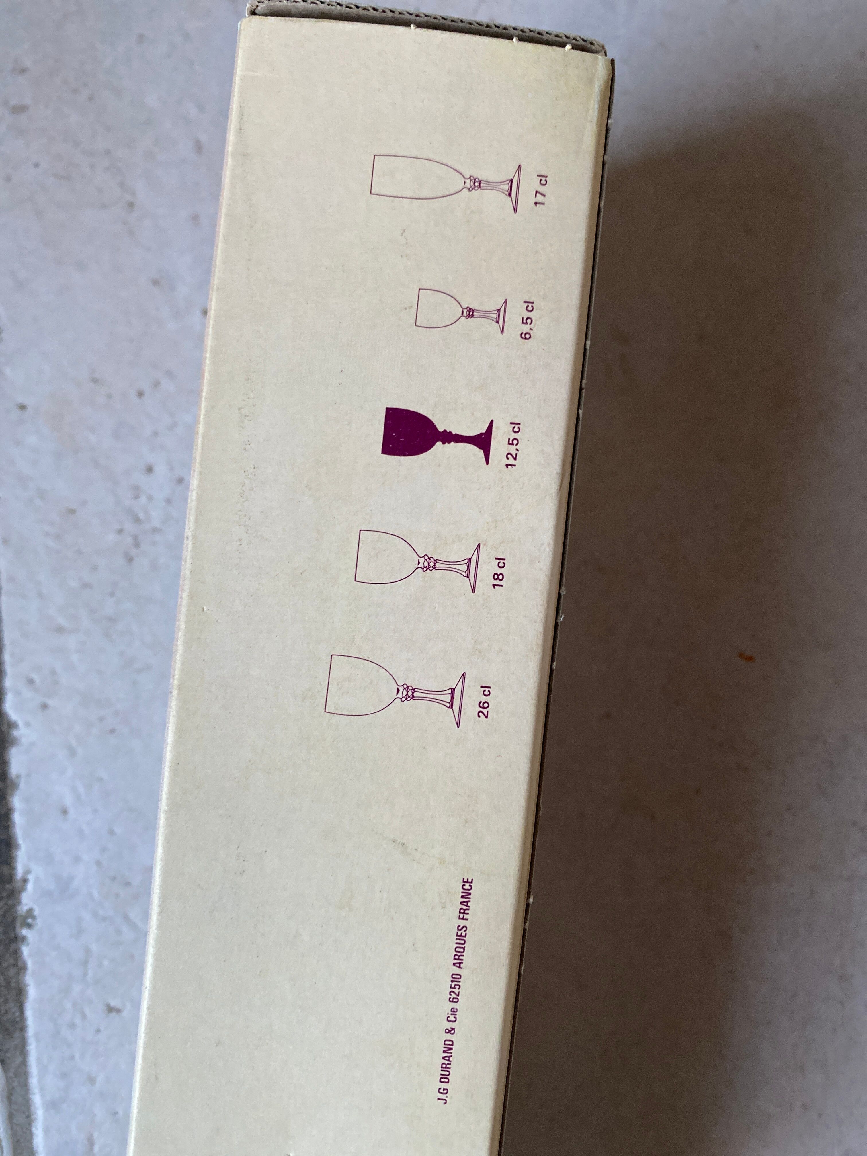 Vintage Lilac Crystal Cups