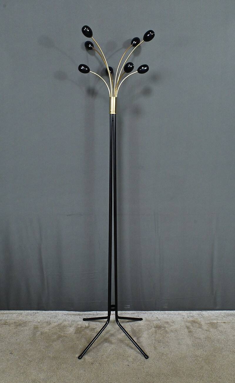Coat Rack in Lacquered Metal, Italian Design – 1960