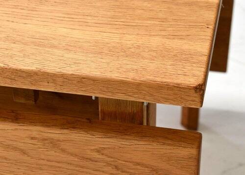 Scandinavian drop leaf dining table in oak, 1970s