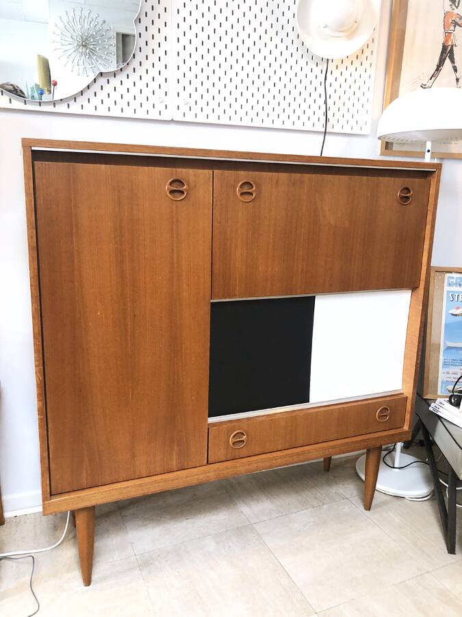 Vintage two-tone Scandinavian sideboard, 1960