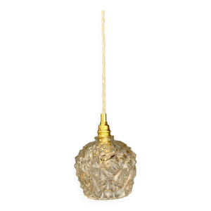 suspension globe vintage - verre