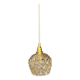 Vintage moulded glass suspension globe
