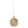 Vintage moulded glass suspension globe