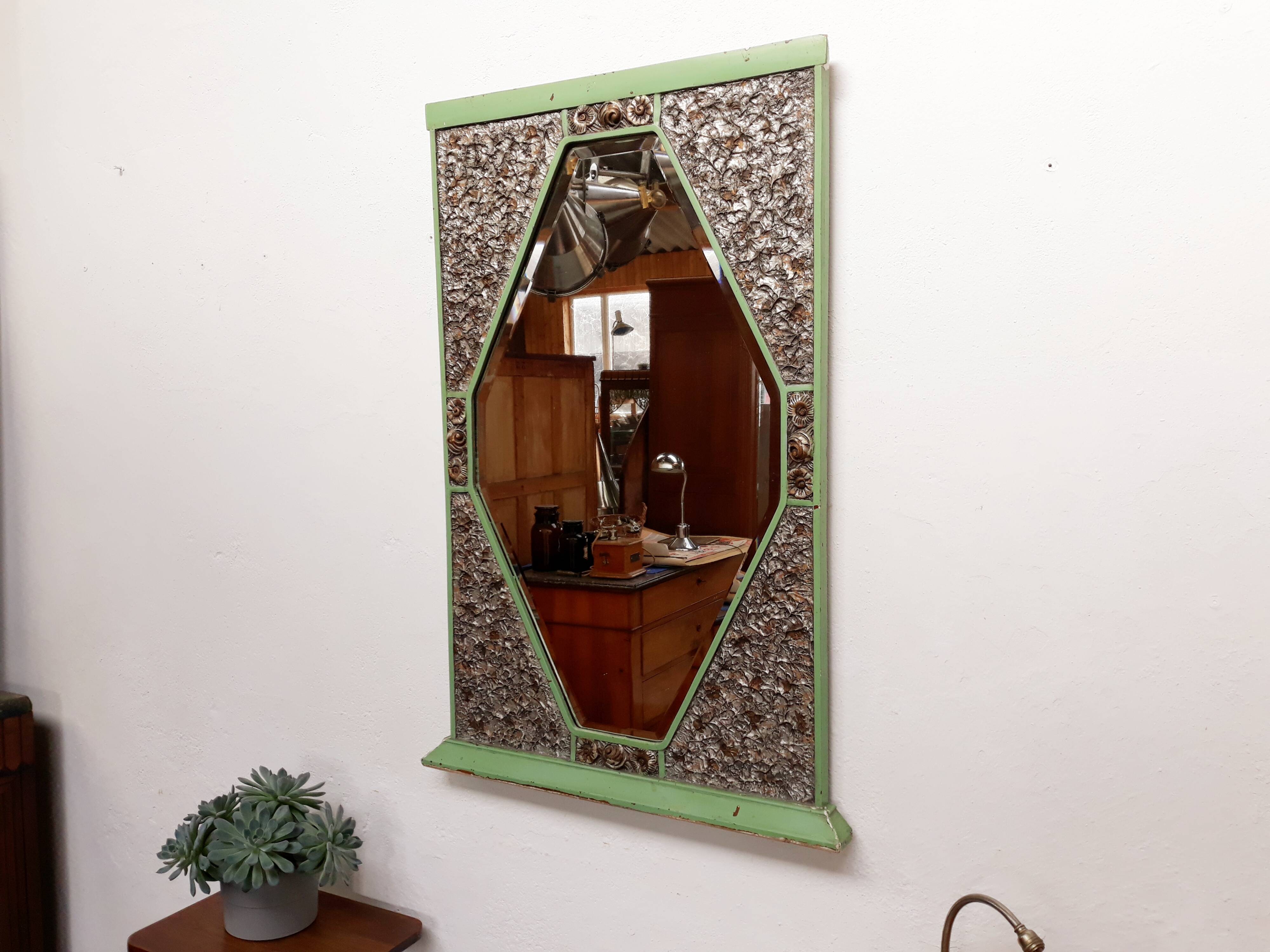 Art Deco mirror 107 x 65cm