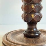 Charles Dudouyt style wooden lamp