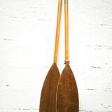 Paire de rames anciennes en en bois