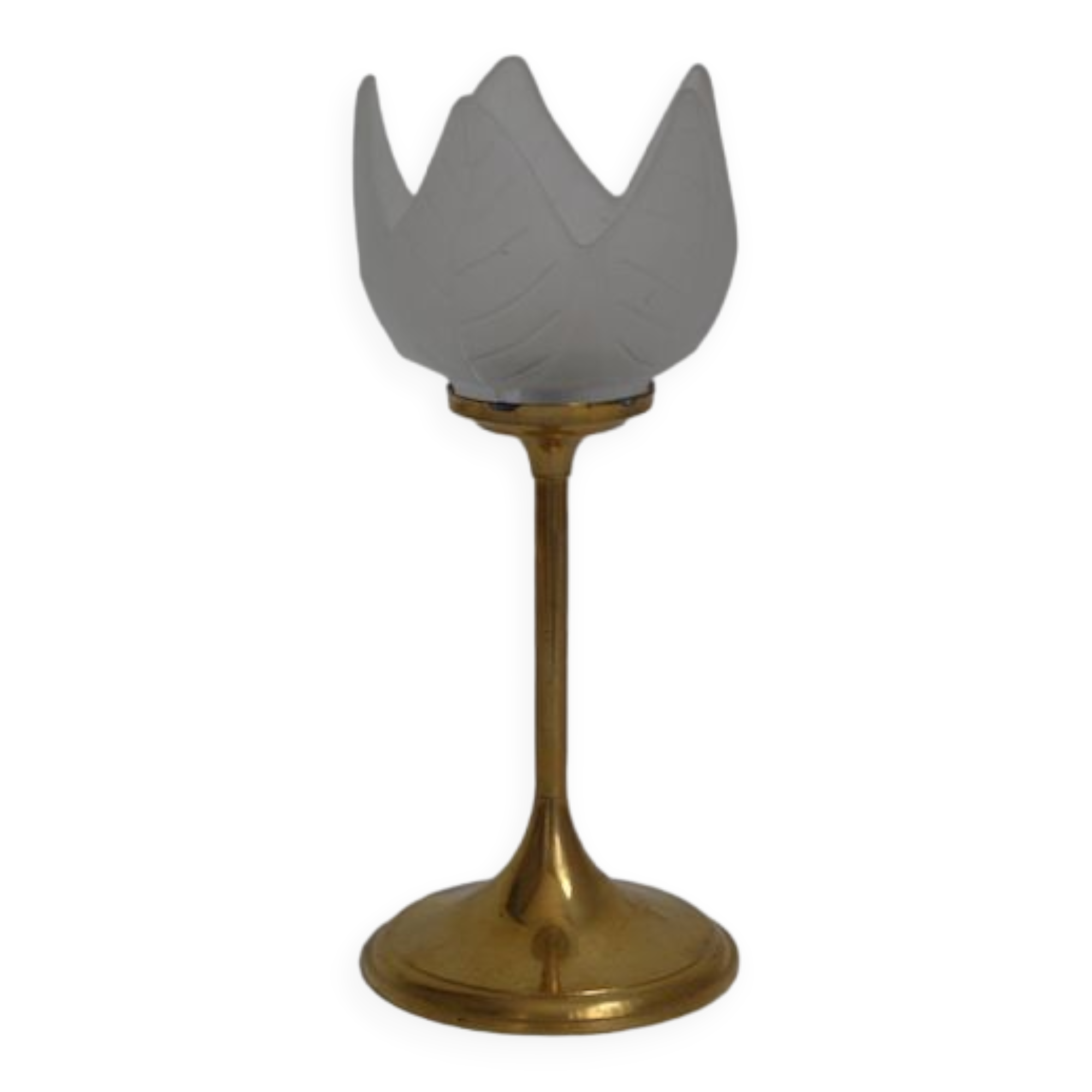 Brass flower candle holder