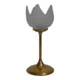Brass flower candle holder