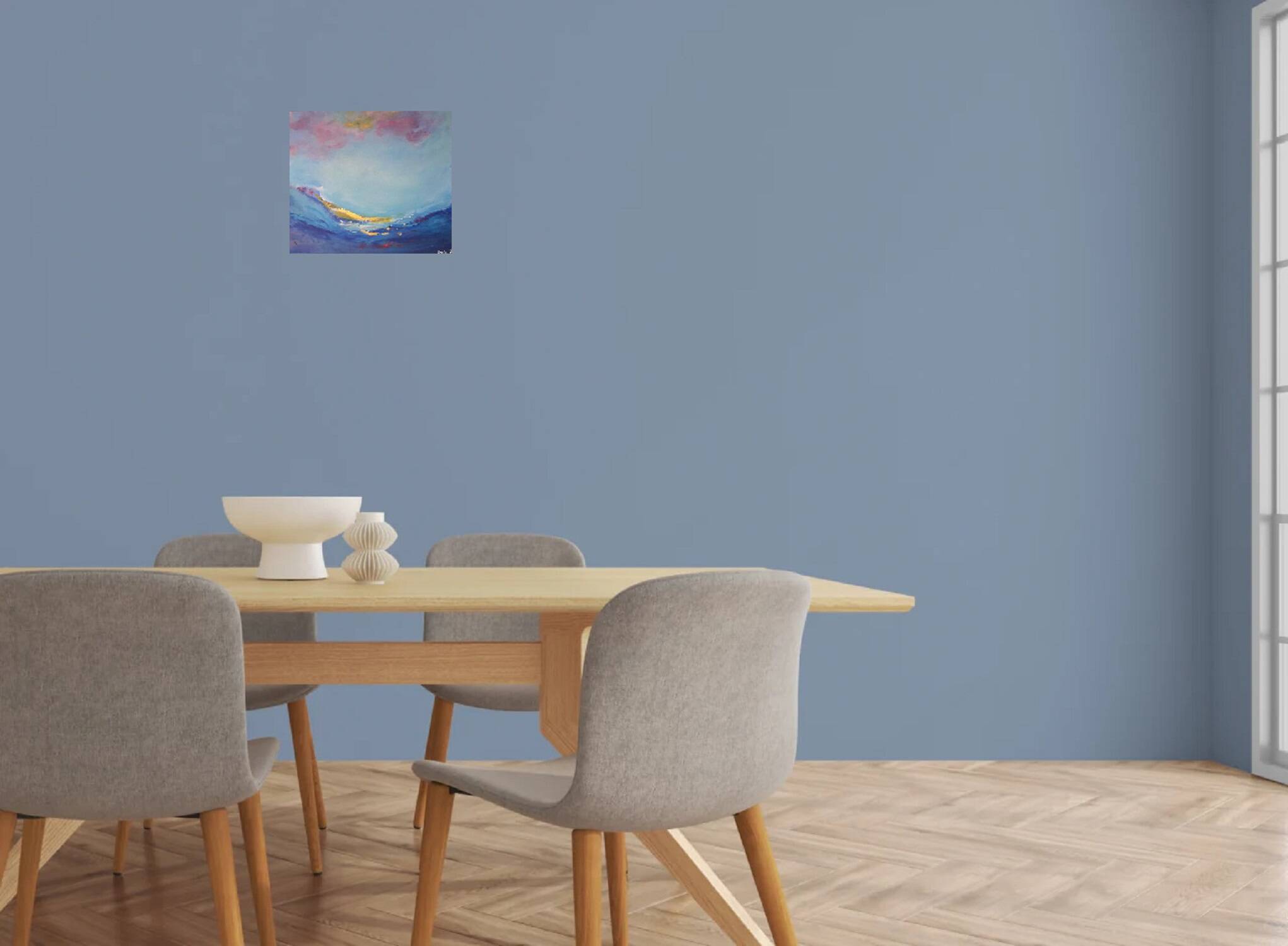 Original signed painting with certificate: marine painting