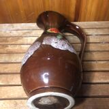 Ancien pichet poet laval « brigitte »céramique peinte vintage