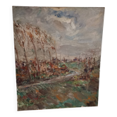 oil on isorel post-impressionist