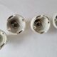 Art deco wall lamp in glass and porcelain