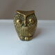 Miniature Owl Figure in Vintage Brass