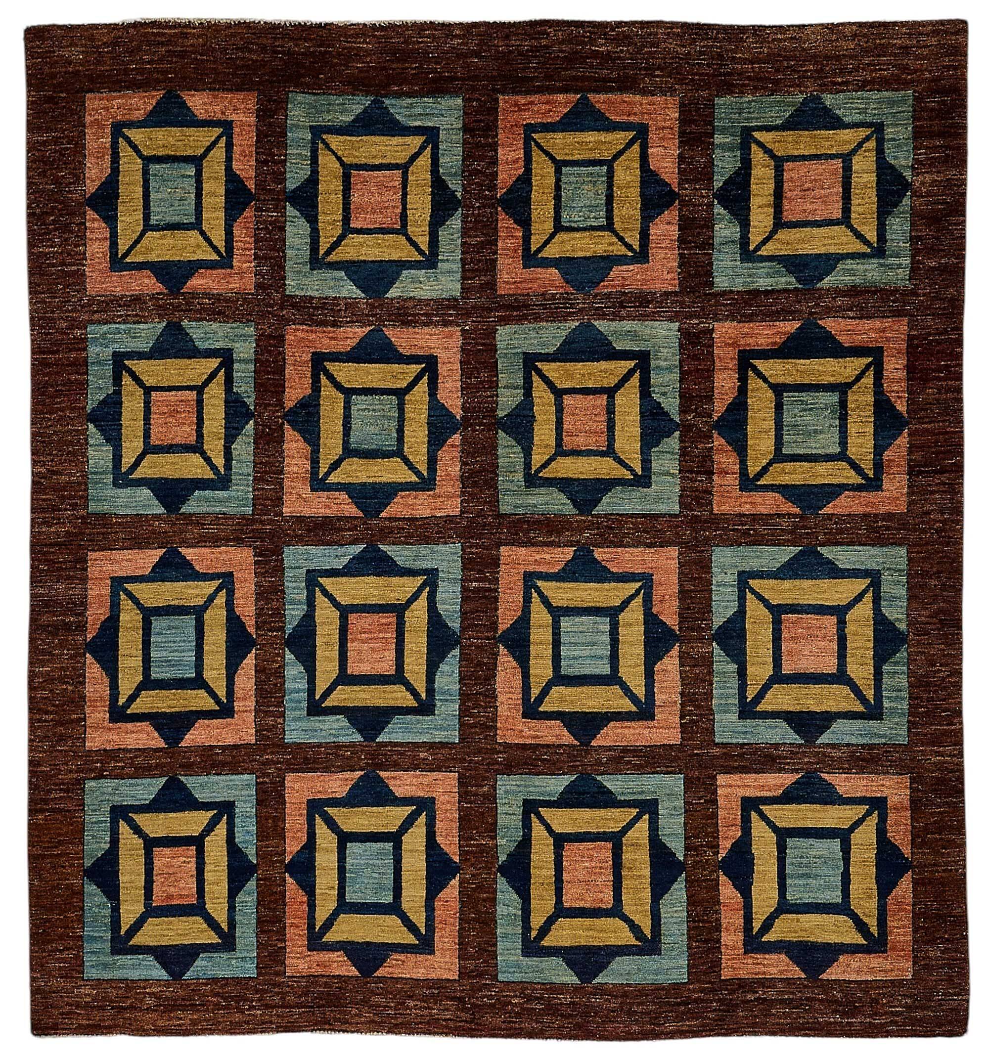 Turkish Handknotted Wool Oushak Rug 200 cm x 215 cm