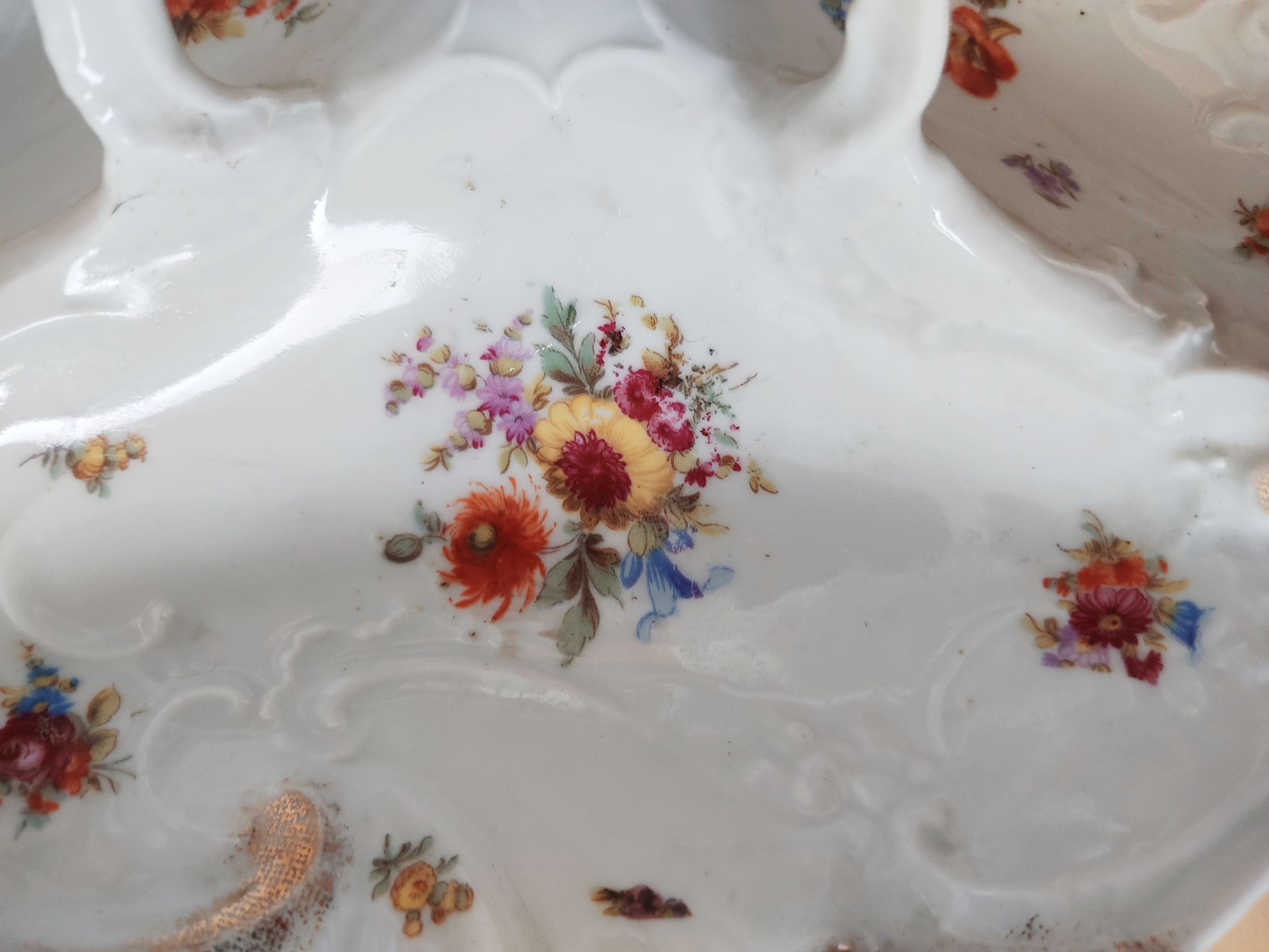 Anseed flower porcelain dish