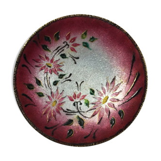 Former cup emaux de limoges atelier r bonhomme copper decor floral