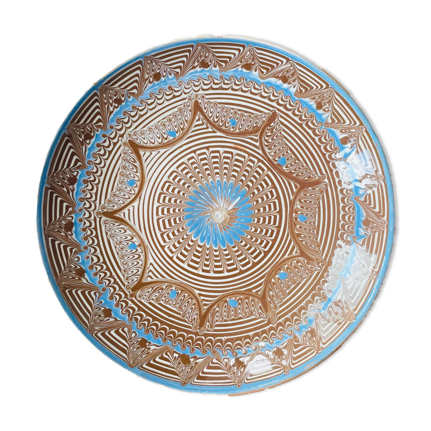 Plat en céramique artisanat roumain