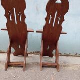 Paire de chaises d'appoint "campagne"