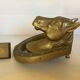 Brass horse door knocker
