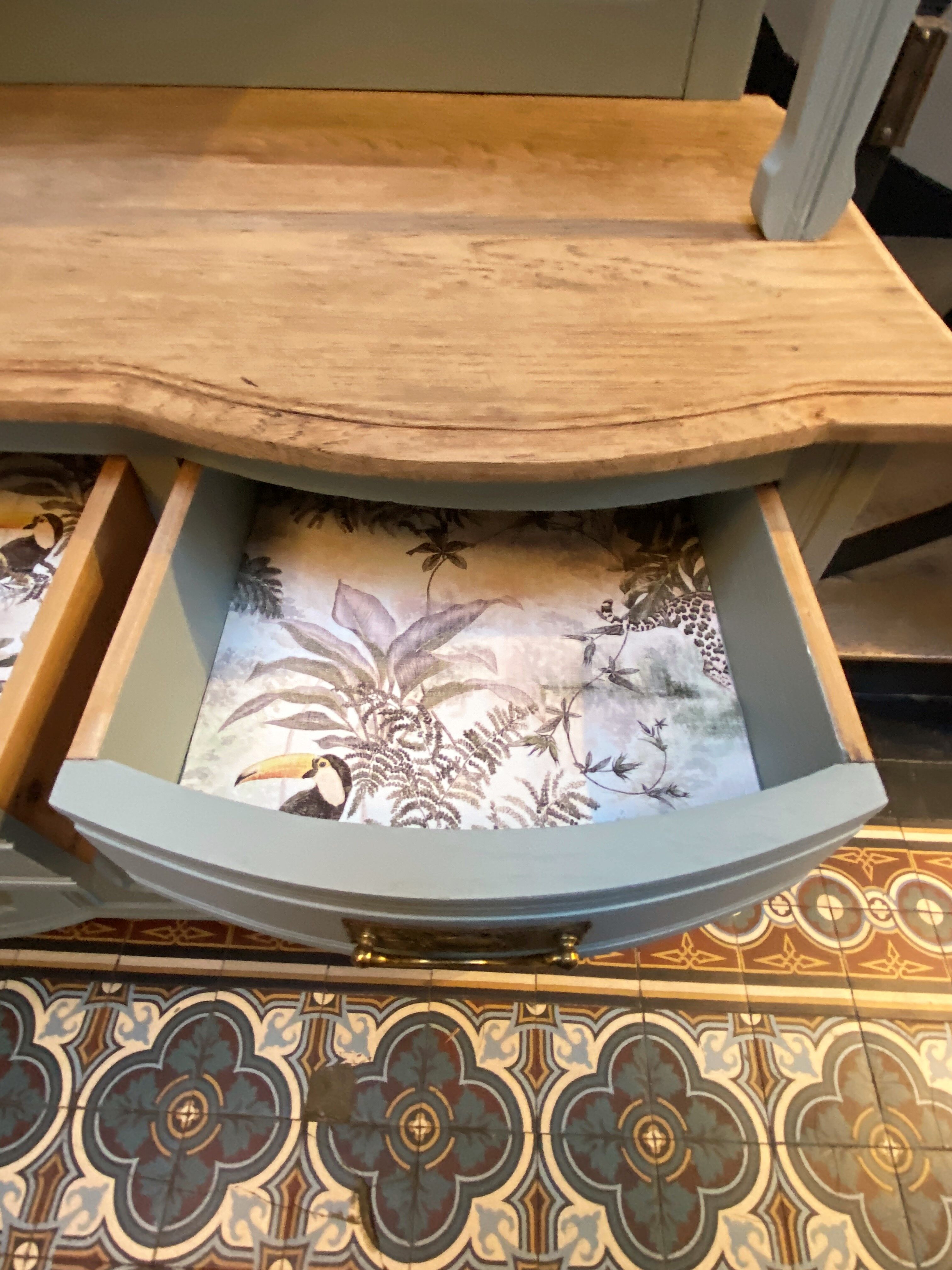 Two-body buffet cupboard