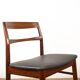 4 Danish chairs in rosewood and new leatherette by Henning Kjaernulf 1960.