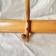 Old Thonet wall coat rack in bent wood - 3 hooks