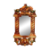Miroir vintage en bois peint polychrome, 70´s
