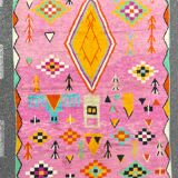 Modern boujad wool boujad rug