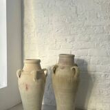 Pair of vintage terracotta amphorae