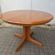 Vintage Round Extendable Dining Table - Wood - Extendable Table - Dining Table