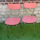 Paire de chaises  formica