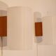 Pair of wall light vintage Uno & Osten Kristiansson for Luxus 1970