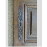 Porte ancienne de placard en chêne.