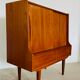 Cabinet de bar en teck danois vintage des années 1960
