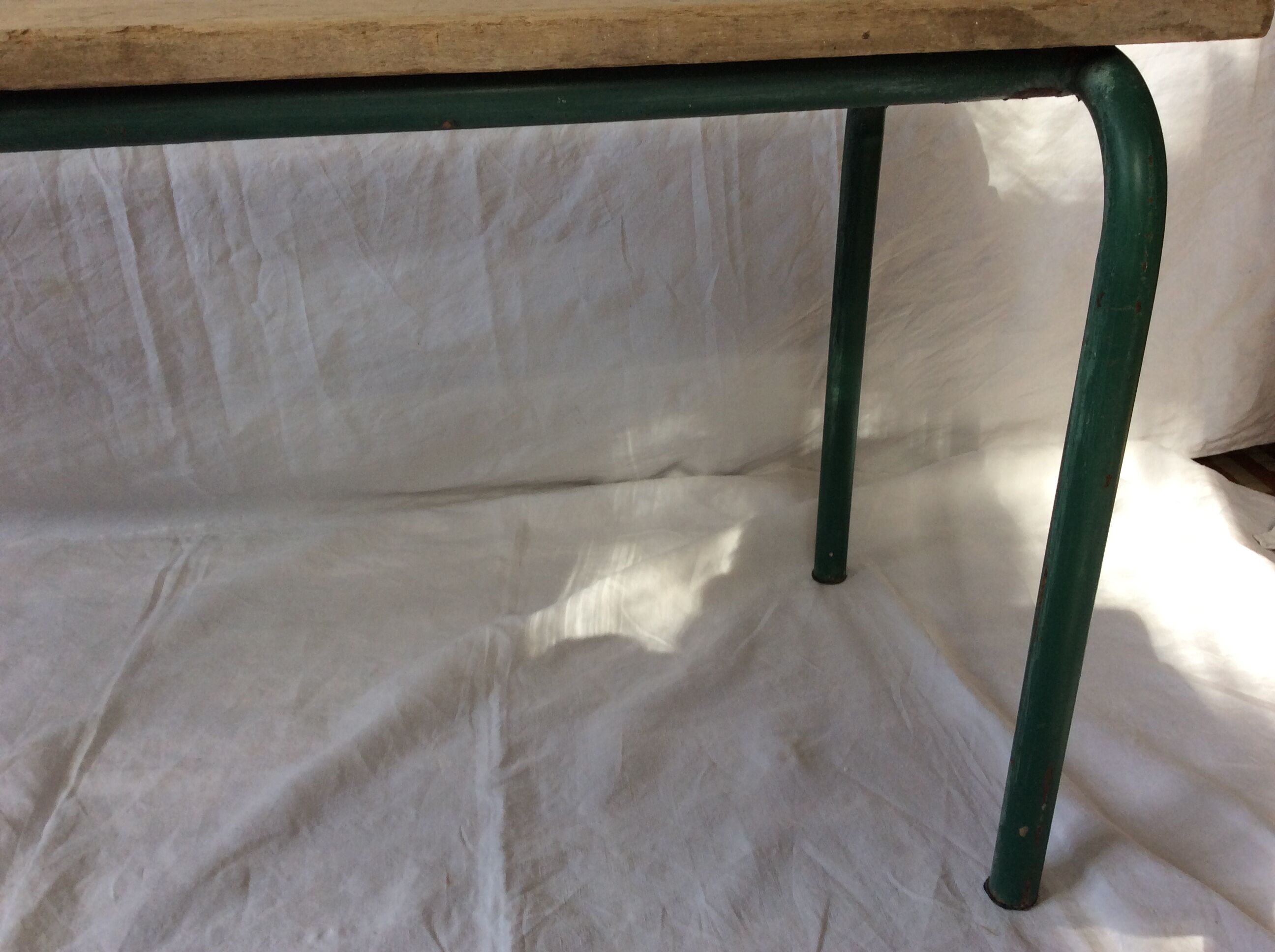 Banc d'école vintage