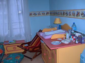 Chest of drawers with solid pine changing table